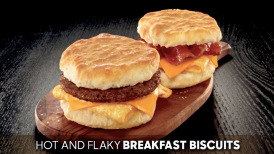 breakfast biscuits at the market